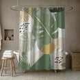 thumbnail image 4 of Creative Products Abstract Tropical Leaves 3 71x74 Shower Curtain, 4 of 7