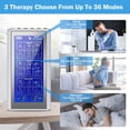 thumbnail image 3 of FETERVIC 3-in-1 TENS Unit Rechargeable Muscle Stimulator 36 Modes EMS Dual Channel with 10 Reusable Electrode Pads for Back Neck Pain Muscle Therapy Pain Management Pulse Massager, 3 of 12