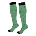 thumbnail image 5 of Compression Socks for Women 3D Cute Printed Mid Calf Socks Comfortable Stretchy Sports Socks Thigh High Stockings Blue One Size, 5 of 5