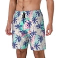 thumbnail image 2 of Daiia Palm Leaves Mens Swim Trunks Swim Shorts Quick Dry Swim Shorts with Mesh Lining Pockets-3X-Large, 2 of 9
