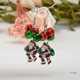 thumbnail image 3 of Papá Noel Pendiente Gota Mujeres Gancho Pendientes Campana Joyería de Navidad, 3 of 9
