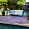 thumbnail image 6 of Addison Rugs Chantille Indoor/Outdoor Transitional Watercolors Purple Washable Rectangle Rug, 2'6" x 3'10", 6 of 6