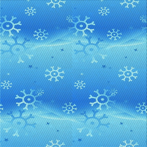 Ahgly Company Indoor Square Patterned Neon Blue Area Rugs, 4' Square