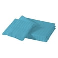 thumbnail image 4 of BedDecor 100% Egyptian Cotton 400TC 3Pcs Light Blue Twin-Xl Size Flat Sheet Stripe Pattern, 4 of 4