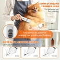 thumbnail image 2 of Dogs Hair Clippers Grooming Kit with Nail Grinder, 4-in-1 Electric pet Clippers for Dogs, Low Noise USB Rechargeable Cordless for Dogs Cat, Grooming Paws, Eyes, Ears, Face, Matted Hair, White, 2 of 11