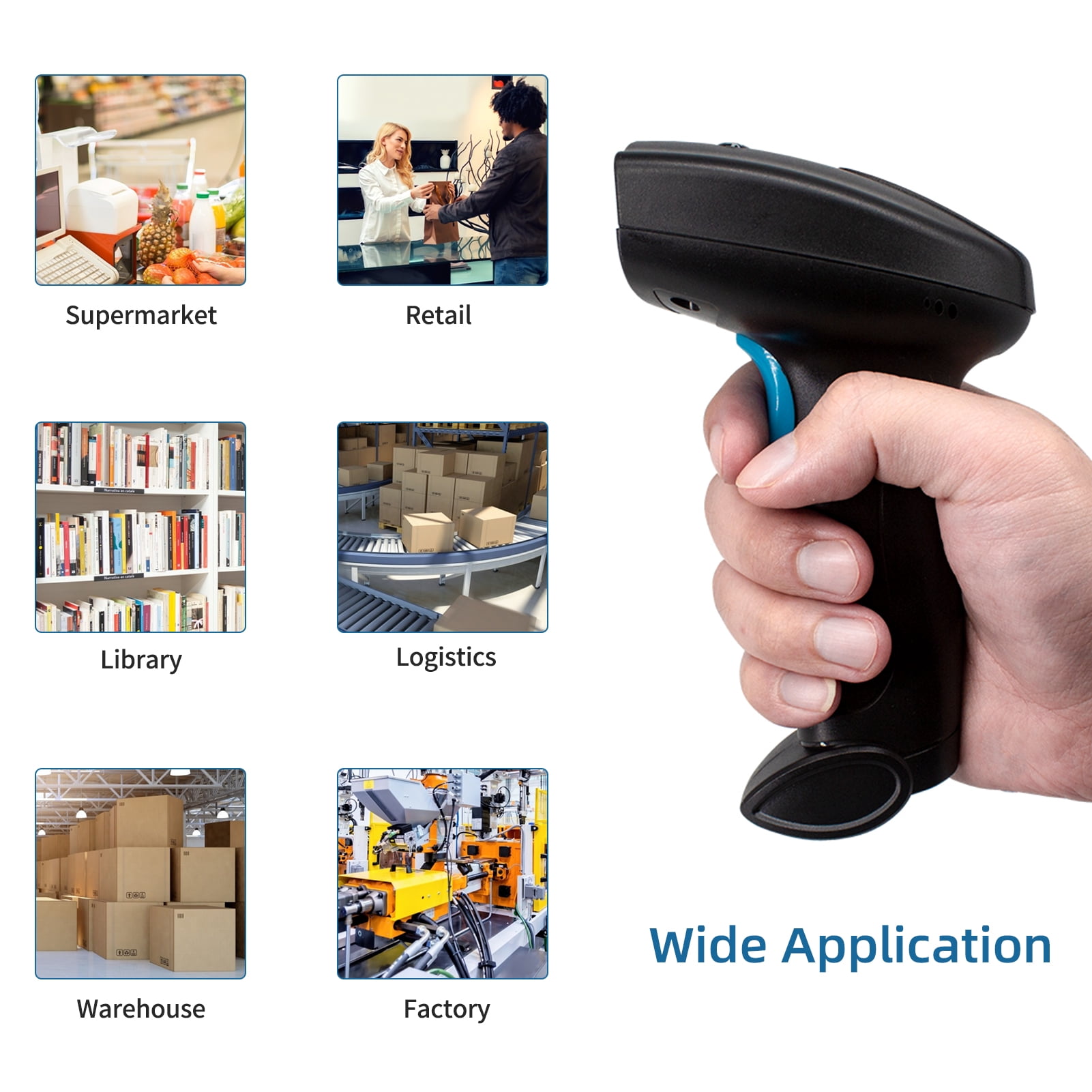 Scanner,Code Compatible With 1d/2d Scanner Handheld Windows Android Supermarket Scanner Handheld Usb Supermarket Retail Store Bar Code Manual Usb Wired Bar Library Support Paper Code Dsfen