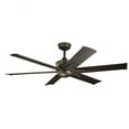 thumbnail image 2 of Outdoor Ceiling Fan with Light Kit 16.25 inches Tall By 60 inches Wide-Satin Black Finish Bailey Street Home 147-Bel-2268542, 2 of 10