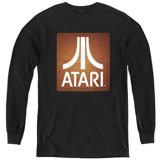 Atari - Classic Wood Square - Youth Long Sleeve Shirt - Small