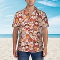 thumbnail image 4 of Lsque Maneki-Neko Cats pattern Hawaiian Shirt for Men, Unisex Summer Beach Casual Short Sleeve Button Down Shirts-XX-Large, 4 of 9
