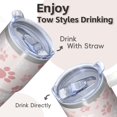 thumbnail image 4 of 20OZ Dog Paw Birthday Tumbler with Handle Insulated Stainless Steel Cup Great Dog Lover Gifts Unique Birthday Christmas Presents for Women Men Perfect Birthday Gift for Dog Enthusiasts, 4 of 6