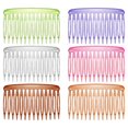 thumbnail image 1 of 12pcs Colorful Plastic Side Combs DIY Hair Combs Small Hair Side Combs Insert Combs for Women (Random Color), 1 of 4