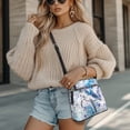 thumbnail image 4 of Kuiaobaty Ink Splash Print Crossbody Bag for Women, Sea Turtle Print Vegan Leather Messenger Handbag Crossbody, Roomy Zipped Pockets Shoulder Purse with Adjustable Strap for Travel, 4 of 7