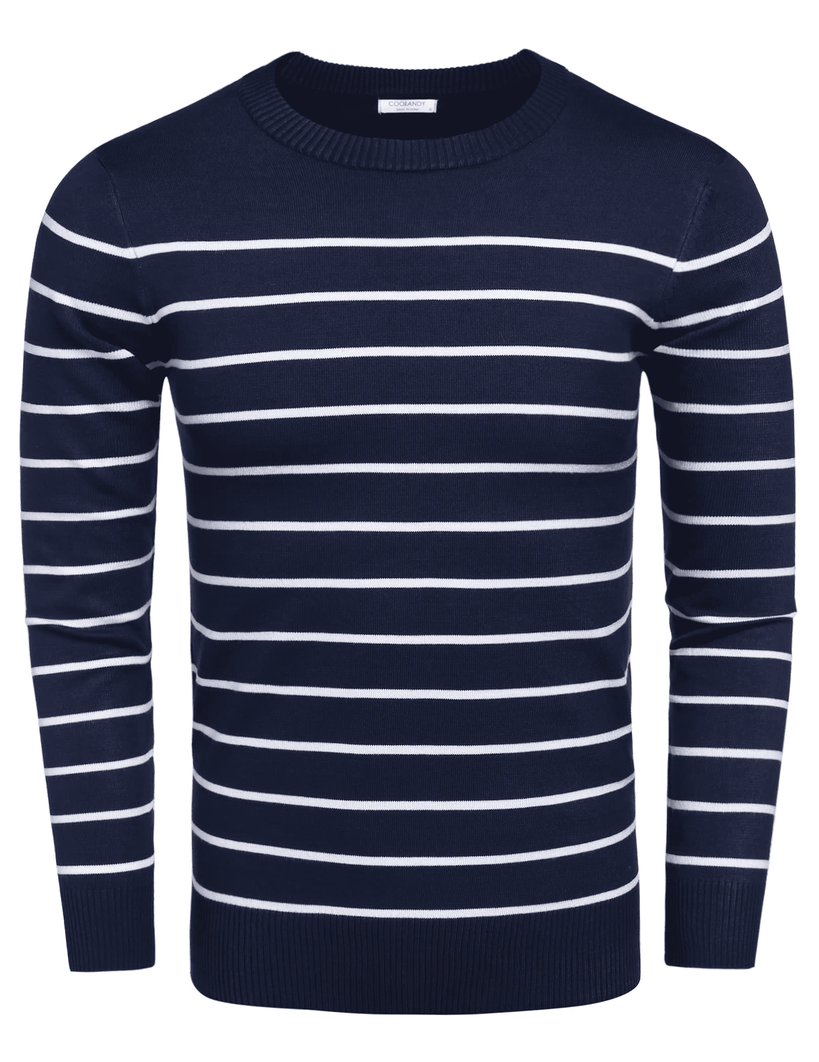 COOFANDY Men's Crew Neck Sweater Slim Fit Lightweight Sweatshirts