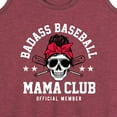 thumbnail image 3 of Instant Message - Badass Baseball Mama - Women's Racerback Tank Top, 3 of 6