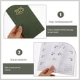 thumbnail image 3 of Masteelf Convenient Daily Planner Notepad for Writing in Green PU and Paper Perfect for Travelers and Teachers Size, 3 of 8