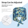thumbnail image 3 of Gaeub Hawaiian Style Print Cleaning Working Cap,Unisex Scrub Cap Nurse Hat,No-Slip Scrub Cap for Men & Women, 3 of 7