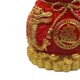thumbnail image 4 of Bendición en forma de bolsa, hucha, arte, escultura, artesanía, estatuilla de sapo dorado de tres patas para regalos de boda, tiendas, decoración del Rojo Macarena Estatua de resina, 4 of 8
