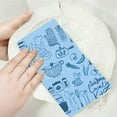 thumbnail image 2 of Paquete de 5 toallas de papel reutilizables, toallas de cocina suecas que no rayan, paños de esponja de celulosa súper absorbentes, biodegradables, aptas para lavavajillas, sin olor, 2 of 5