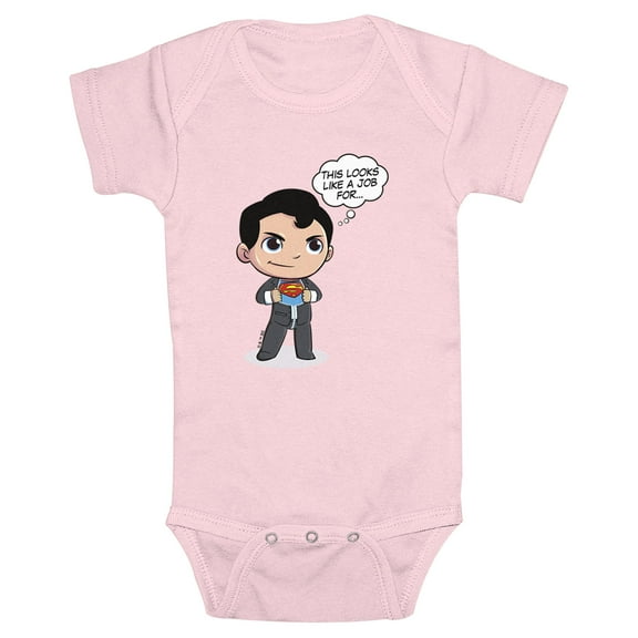 Infant's DC Super Friends Clark Kent Bodysuit