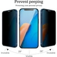 thumbnail image 2 of [3 Pack] Hionly Compatible with iPhone 12 mini Privacy Screen Protector, Full Coverage Anti-Spy Tempered Glass Film 9H Hardness, Scratch-proof, Bubble Free, 2 of 8