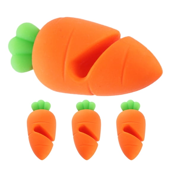 Hytrove Anti-Spill Kitchen Gadget Orange Silicone 4Pcs