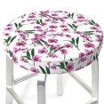 thumbnail image 3 of Balery Orchids Flowers Fundas de asiento para taburete de bar redondo de tela de terciopelo ajustables que protegen de arañazos y manchas para sillas de 14 a 17 pulgadas.-12 inch, 3 of 7