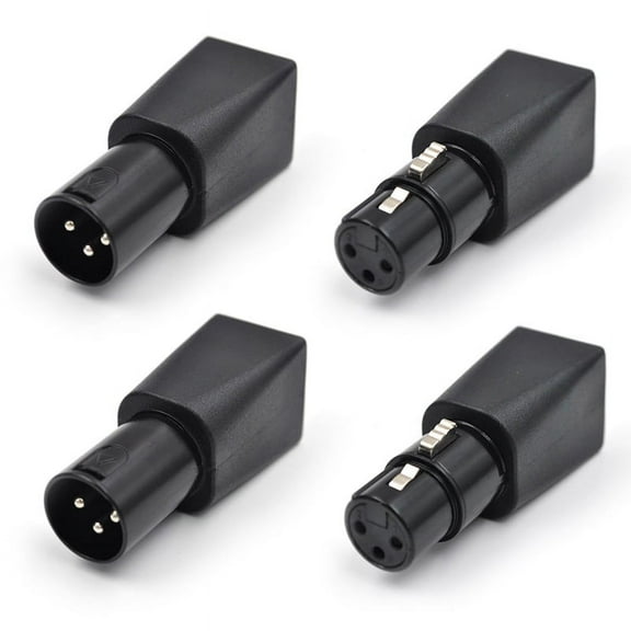 4Pcs to RJ45 Connector RJ45 Ethernet to 3 Pin XLR Adapter