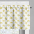 thumbnail image 3 of Ambesonne Flower Valance Pack of 2, Blooming Rose Branches, 42"X12", Yellow and Pale Green, 3 of 5