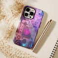thumbnail image 6 of Chic Circuit Heart Neon Phone Case for iPhone 11/12/13/14/15/16 (Pro Max/Plus) - Tech-Savvy Trendsetters' Fashion Choice with Durable Shockproof Design, 6 of 9