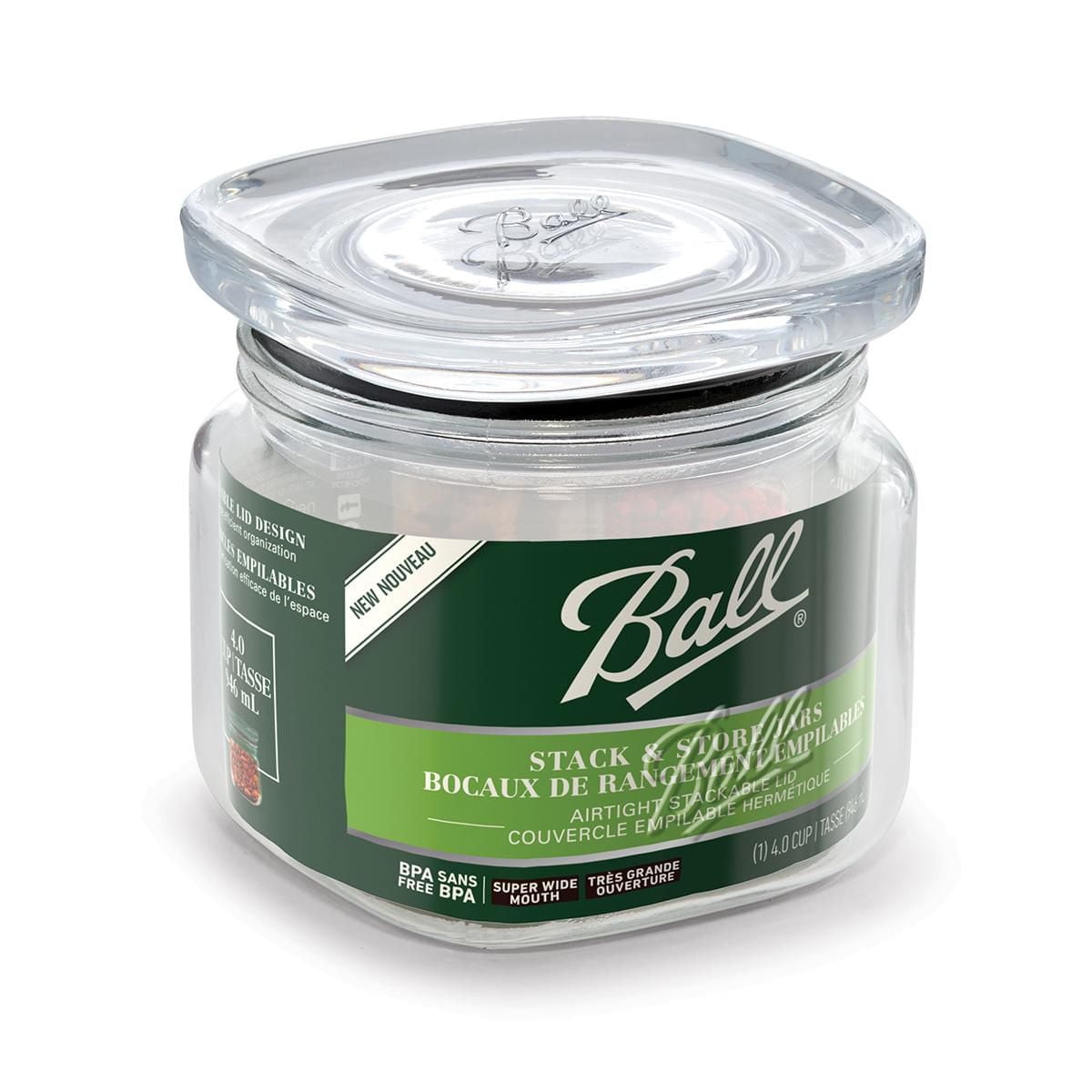 Ball Stack & Store Quart Jar, bocal de stockage en verre