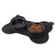 thumbnail image 1 of Cuenco de alimentación doble para mascotas, alfombrilla de silicona antideslizante, plato para perros pequeños, gatos y perros, juego de 2 cuencos, 1 of 6