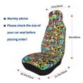 thumbnail image 4 of Fuzoiu Color Summer Print Seat Covers Set, Car Seat Covers Front Seats, Car Seat Protector, Car Seat Cushion, Seat Covers Carseat Cover Universal Fit for Most Cars, 4 of 7
