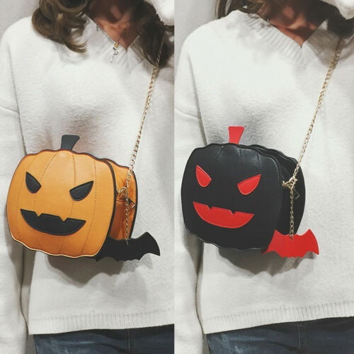 UK Women personality Gift Pumpkin Bag Cute Shoulder Bag Cartoon Demon Crossbody 