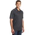 thumbnail image 4 of Sport-Tek Micropique Sport Wick Piped Polo-S (Iron Grey/ White), 4 of 6