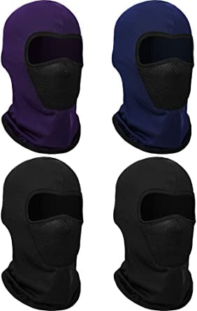 6 Pieces Summer Balaclava Face Mask Breathable Sun Dust Protection Mask Long Neck Cover for Outdoor Activities