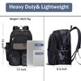 thumbnail image 2 of Mochila de malla enttgo Heavy Duty negra para viajes escolares, 2 of 6