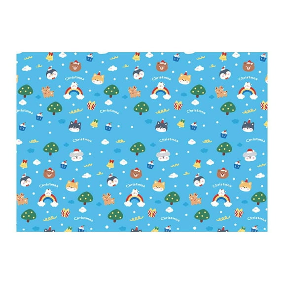 WEGFTDUOP 6pcs Christmas Gift Wrapping Paper Gift Box Oversized Wrapping Paper Book Vellum Background Paper