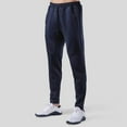 thumbnail image 2 of Mens Slim Jogger Pants Solid Drawstring Sweatpants Breathable Fitness Sports Jogging Pants Full Length Pants Navy, 2 of 8