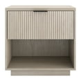 thumbnail image 3 of Karten 24" Wide Rectangular Fluted Nightstand in Alder White, 3 of 5