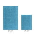 thumbnail image 3 of Better Trends 2 Piece Bathroom Rug Set 100% Polyester (17" x 24" | 24" x 40") Bath Rug, Water Absorbent Non-Slip Bath Mat Machine Washable Micro Plush Collection - Teal, 3 of 6