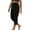 A01-Black, variant on yoeyez Womens Capris for Summer Casual,Women Lace Splicing Leggings Elastic Waist Knee Length Capri Pants Soft Comfy Lounge Capris Flash Sale Of The Day Hot Pink,S