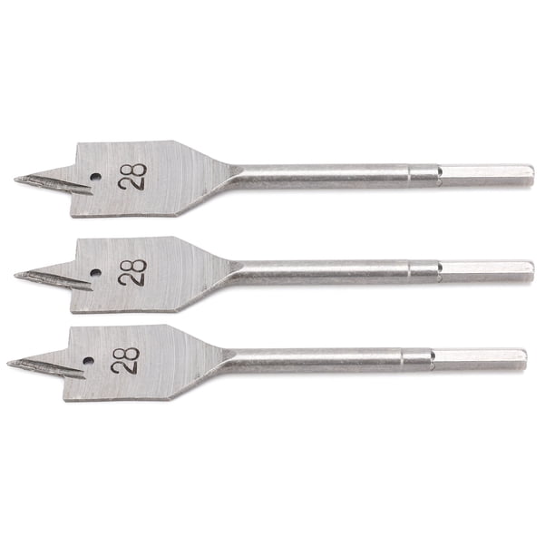 Brocas planas para madera, 3 piezas Brocas planas para madera Brocas planas para madera Brocas de pala confiables y duraderas