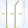 thumbnail image 2 of Stainless Steel Straws, Compatible with Stanley 40oz Tumbler, Reusable Straw with Brush, Compatible with Stanley Adventure Travel Mug, 2 of 5
