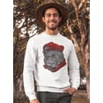 thumbnail image 2 of Cartoon Gorilla Head With Cap Sweatshirt Men -Image by Shutterstock, Male Large, 2 of 4