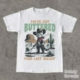 thumbnail image 2 of You've Just Buttered Your Last Biscuit Shirt, Funny Cowboy Cat Western Shirt, 2 of 3