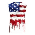thumbnail image 2 of cocolona 4th of July Patriotic Shirts for Men - Summer Button V Neck Tank Tops Independence Day America Flag T-shirts S-3XL, 2 of 5