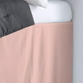 thumbnail image 2 of Dorm Room Bed Skirt - College Dual Tone Dorm Bed Skirt - Two Tone Dorm Bedskirts - College Long Dorm Room Bed Skirt - Brushed Microfiber Two Tone Bedskirts - Twin-XL - 42" Drop, Blush, 2 of 2