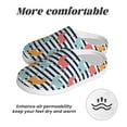 thumbnail image 6 of Disketp Colorful Llama Women's Men's Slippers Plush Slip-On House Slipper for Winter Indoor Soft Cushion Non-slip Fluffy Slides Slippers-8, 6 of 7