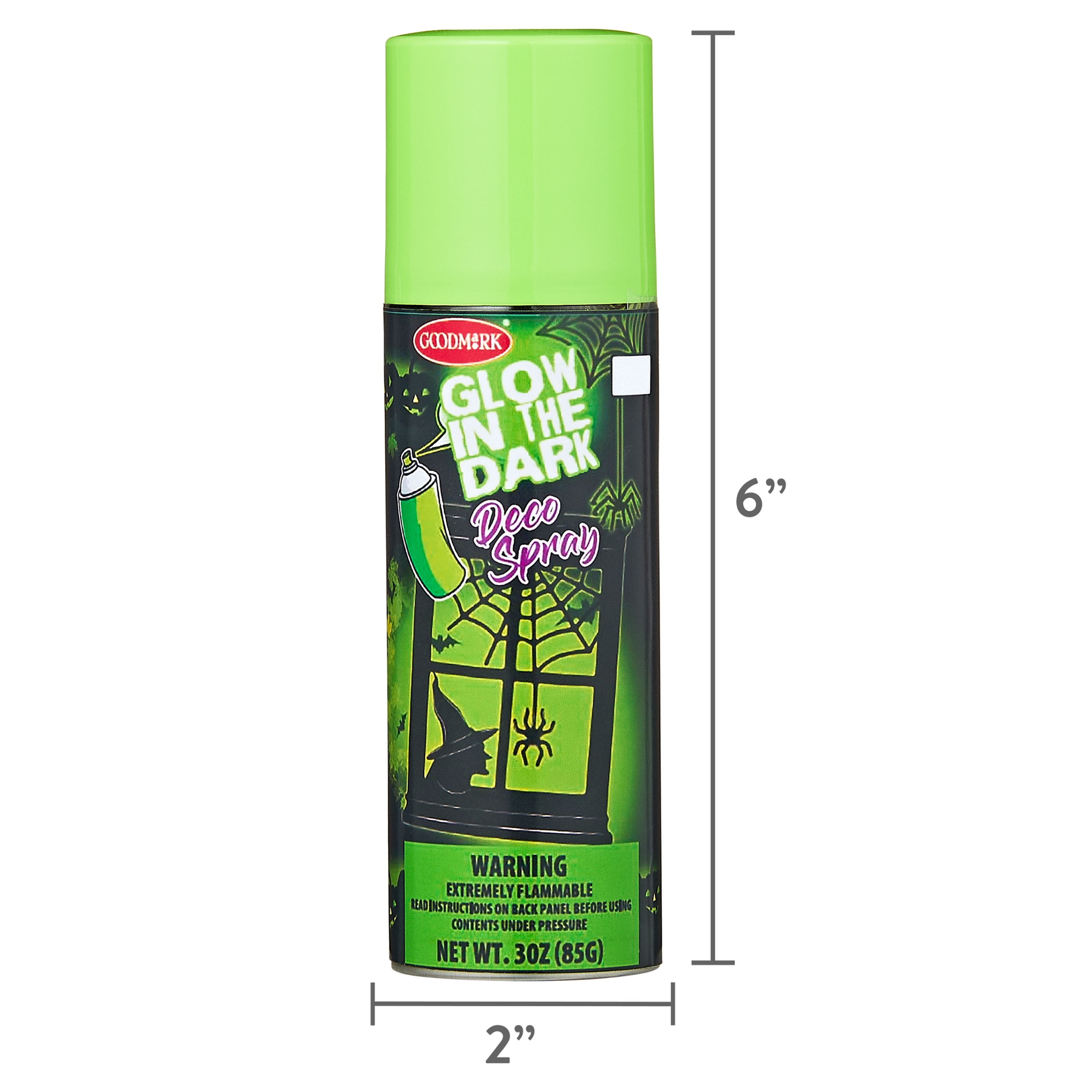(3 pack) Halloween Glow in the Dark Deco Spray, 3 oz, by Goodmark