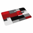 thumbnail image 4 of Red Black Grey Door Mat Indoor Outdoor, Geometric Abstract Modern Irregular Non Slip Welcome Mat with Rubber Backing, Absorbent Fabric Front Door Mats Entryway Rug for Home Patio Entrance 24"x36", 4 of 9